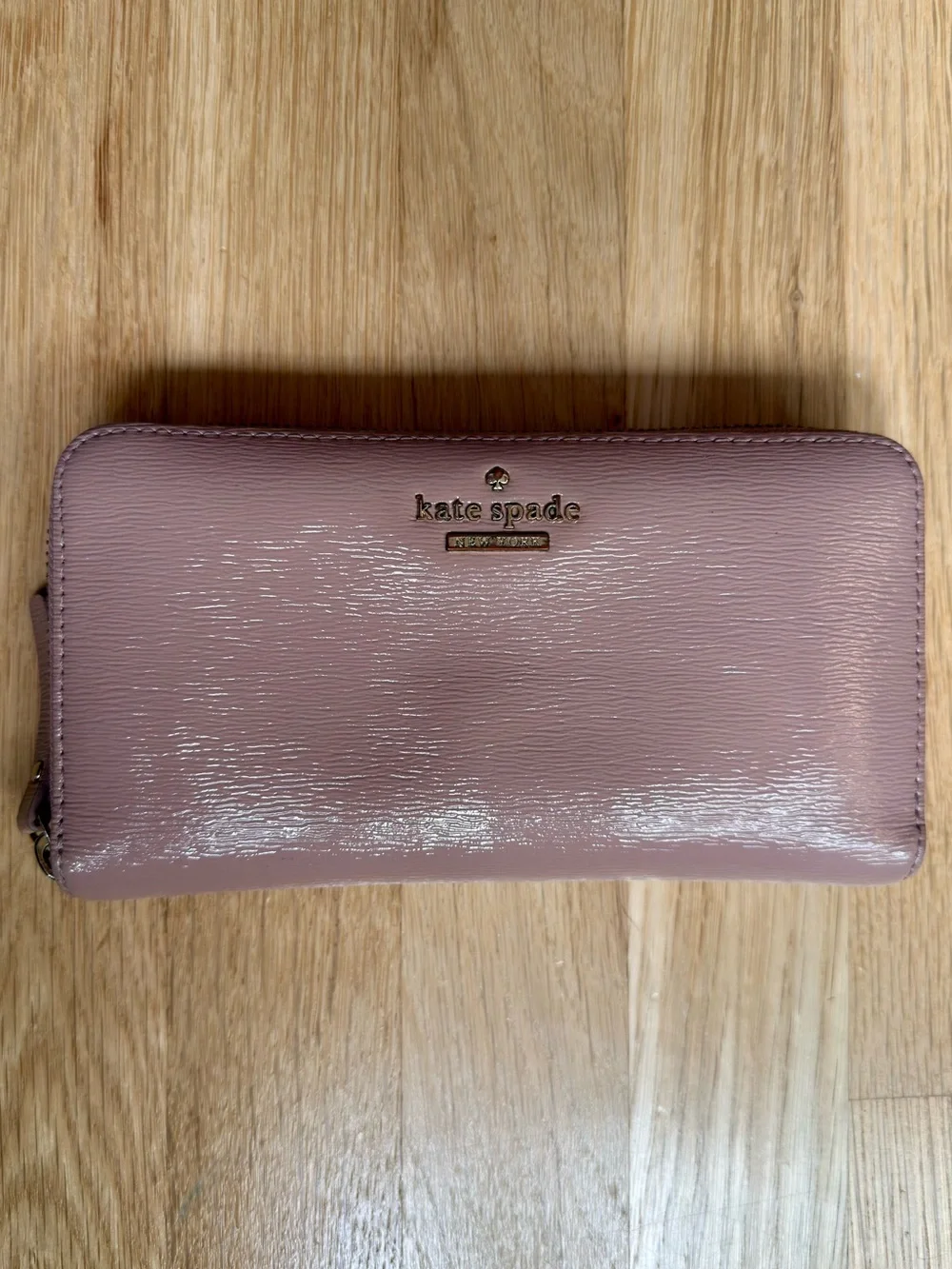 Kate Spade New York Patent Leather Zip Around Wallet
